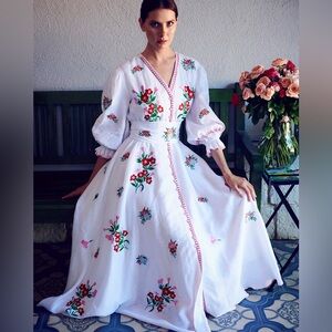 Gül Hürgel floral embroidered gown
